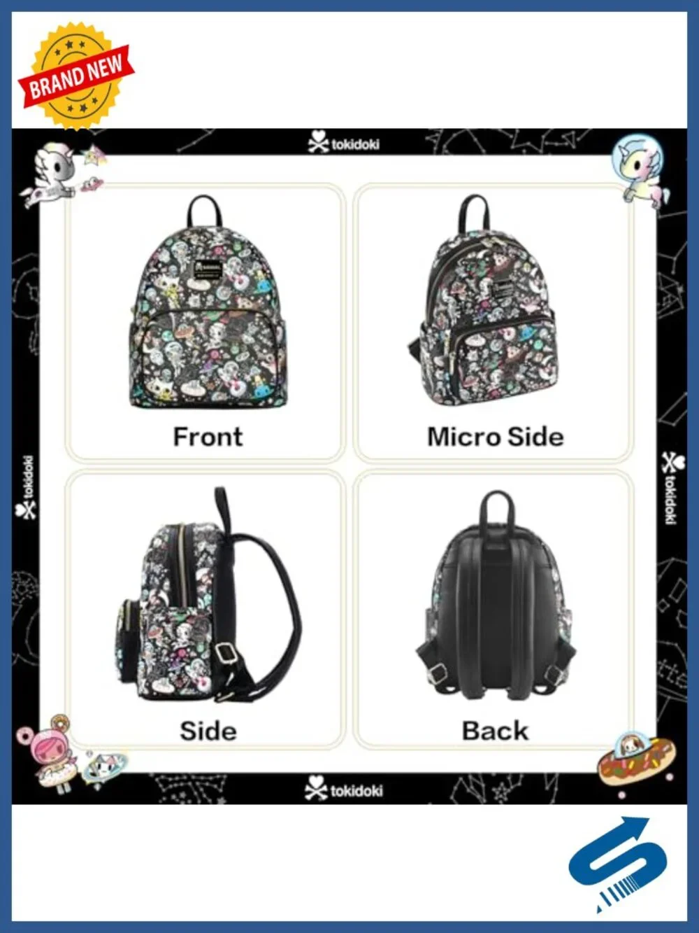 Mini Backpack Purse - PU Leather Daypack with Adjustable Straps
